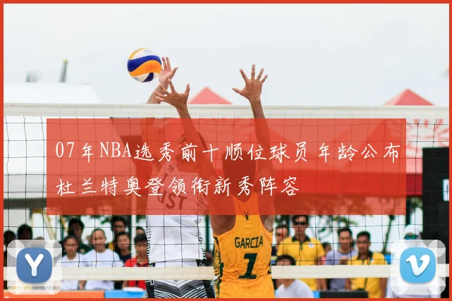 07年NBA选秀前十顺位球员年龄公布杜兰特奥登领衔新秀阵容