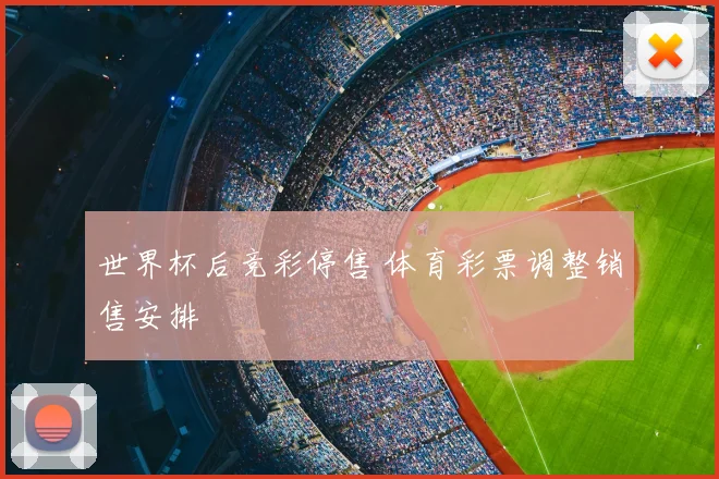 世界杯后竞彩停售 体育彩票调整销售安排